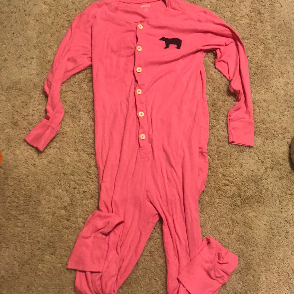 Pink pajama onesie